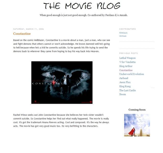 The Movies Blog